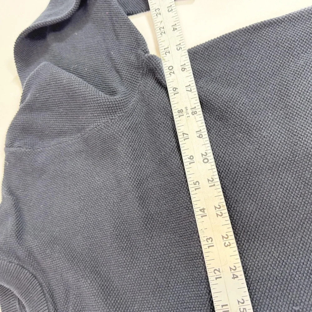 Piombo Sweater Mens Medium Black Crewneck Textured Knit Pullover Classic Casual